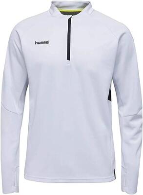 Hummel tech move wit herensweater met halve rits