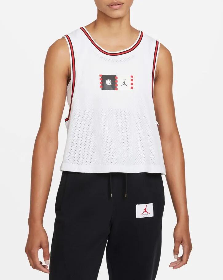 Tricou pentru fete Nike Air Jordan Multi alb