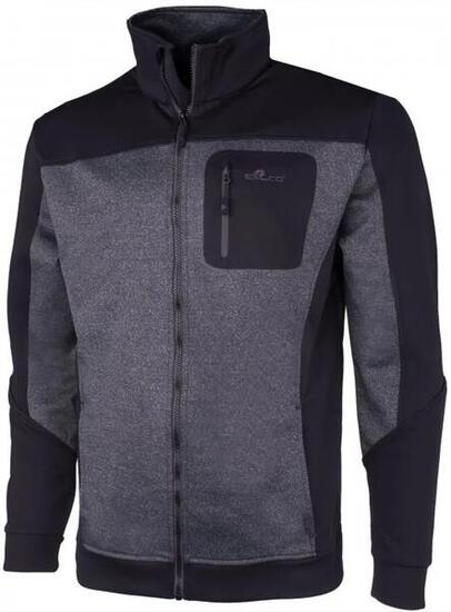 Sweat-shirt homme Erco Bork noir-gris mélangé