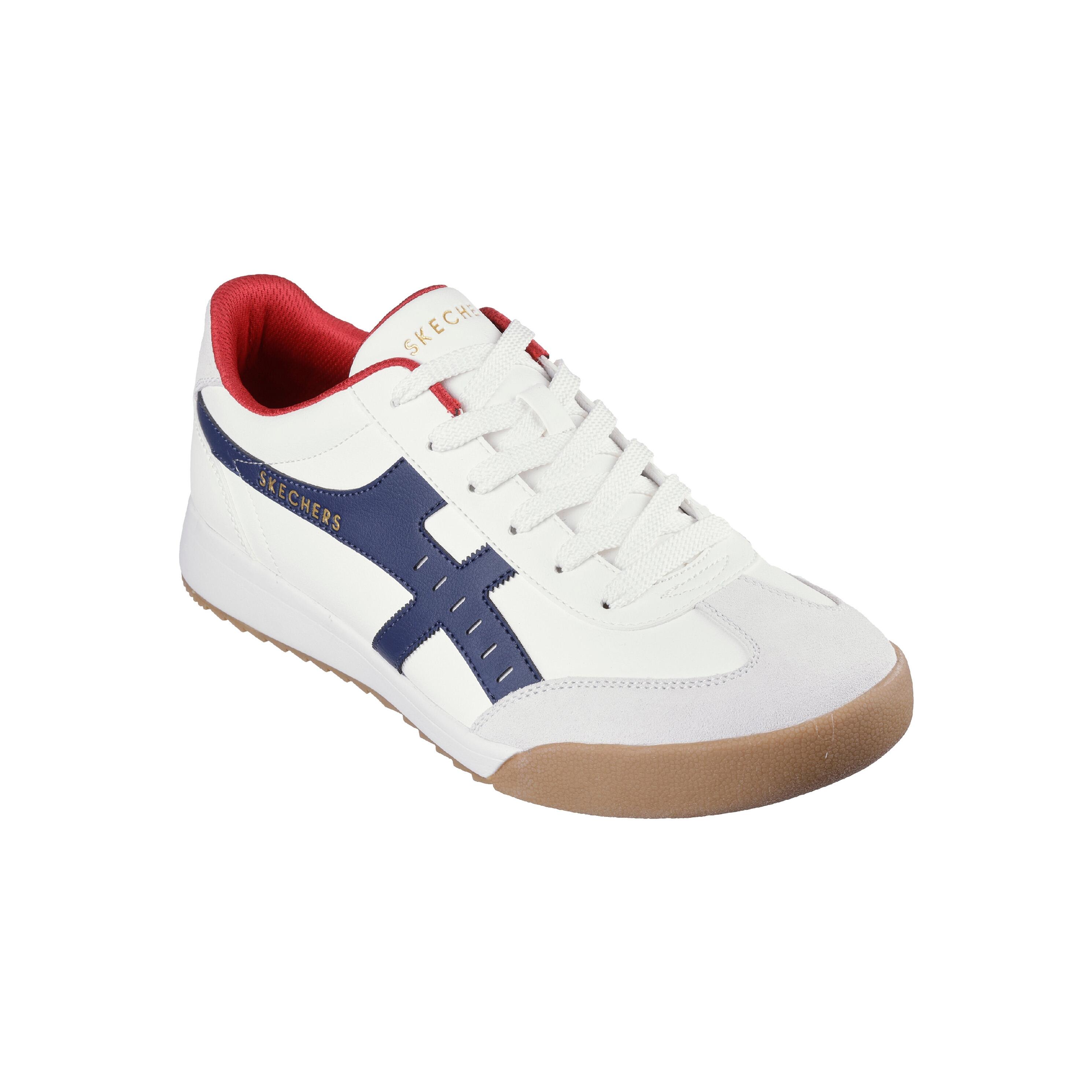 Zapatillas Caminar Hombre Skechers 183280_WNVR Blancas con Cordones 3/5