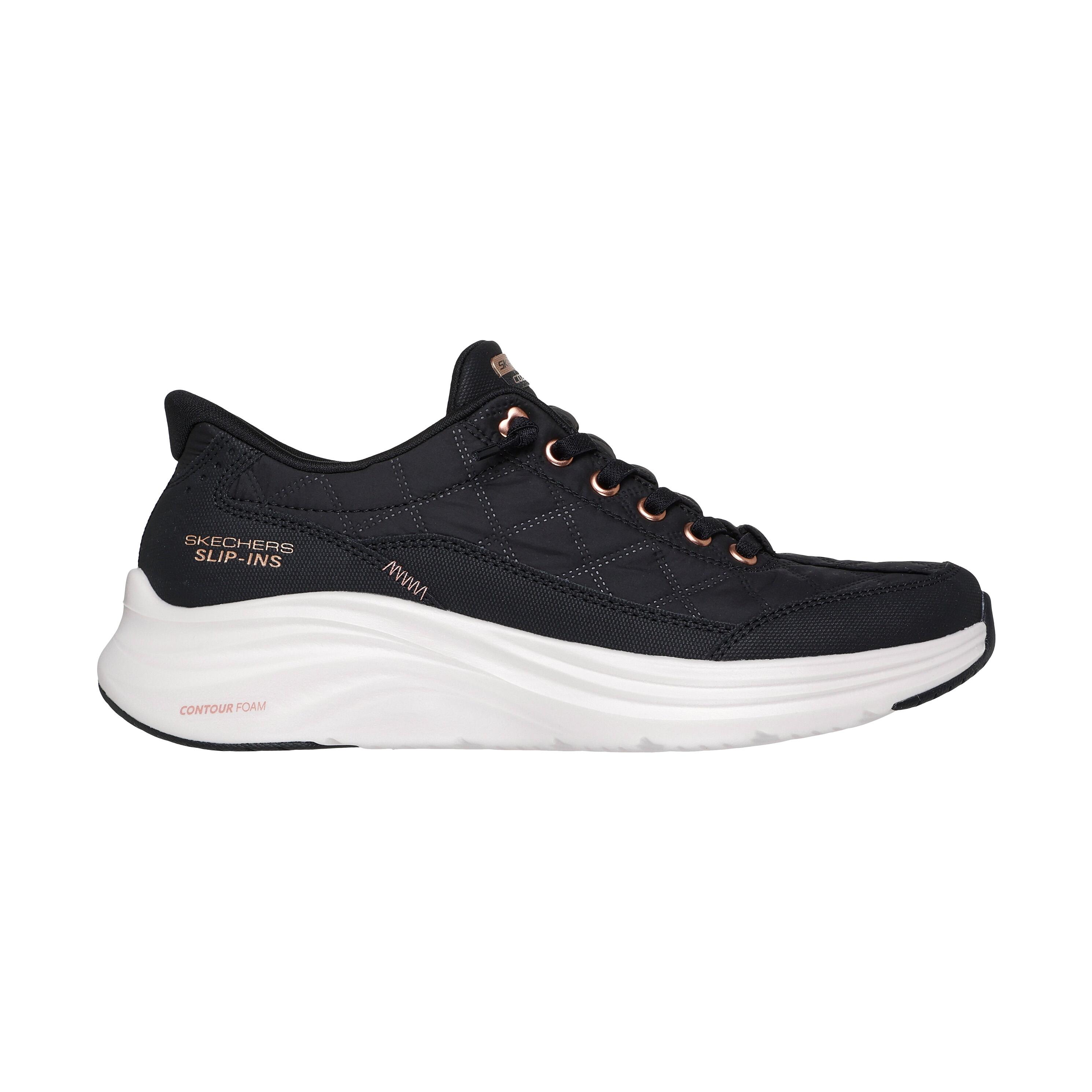 Sapatilhas Skechers Mulher Slip-ins Cozy Fit Knotted Bungee em Preto 2/6