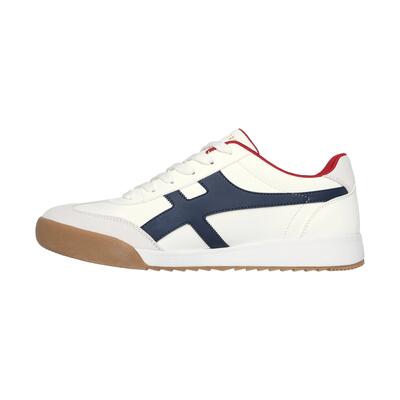 Men zinger manzanilla totale sneakers wit / marineblauw / rood
