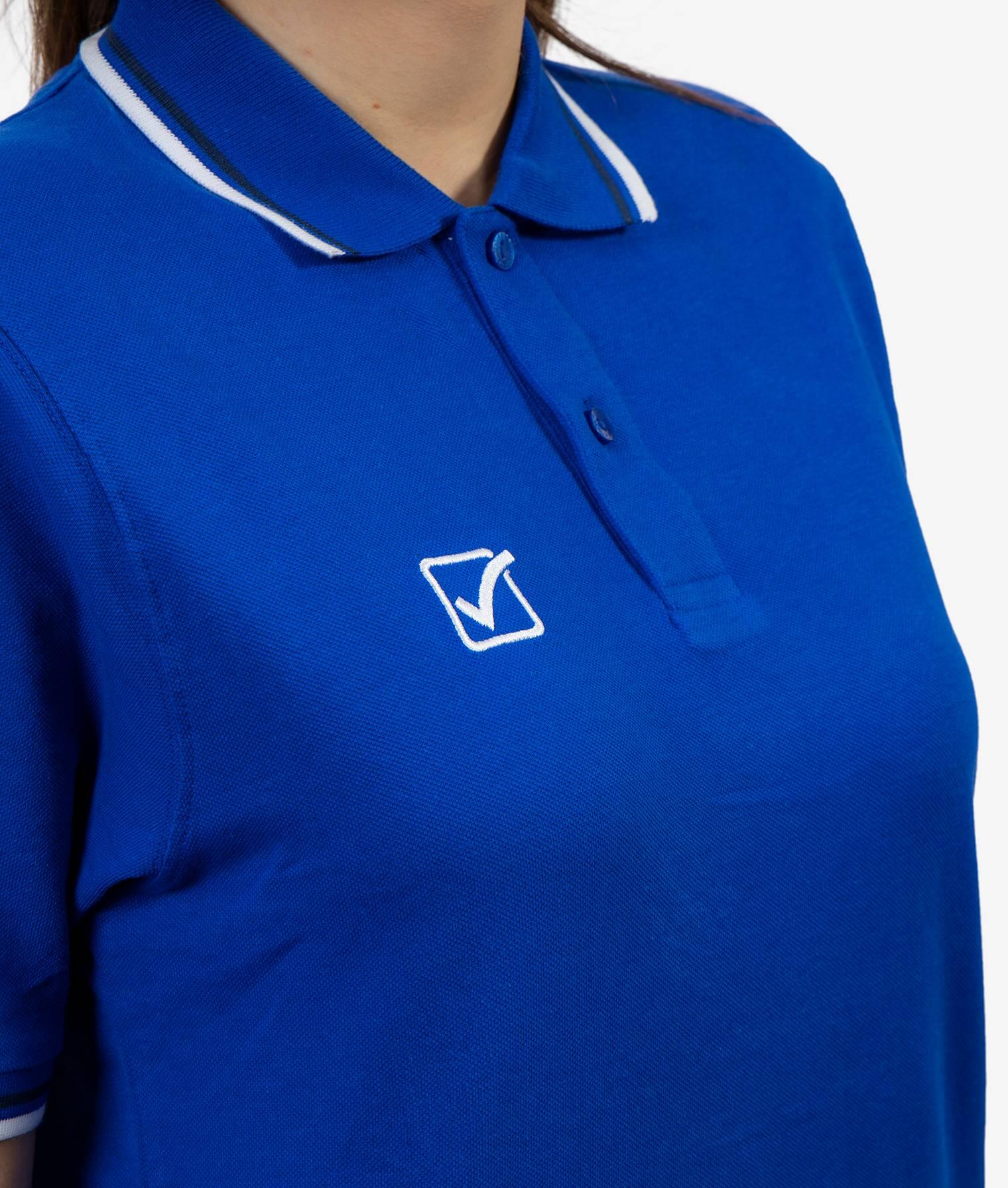 Koszulka polo Givova Royal Blue-biały-niebieski 2/4