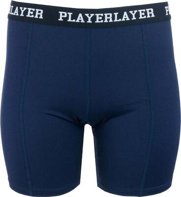 Dames elastische short playerlayer marineblauw