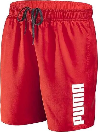 Puma Short de bain Swim Mid rouge pour homme