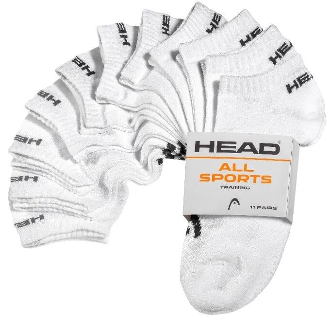 Șosete sport Head Elements, pachet 11 perechi, albe, 35-38