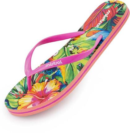 Tongs Femme Tongs Multifleurs Mistral Rose