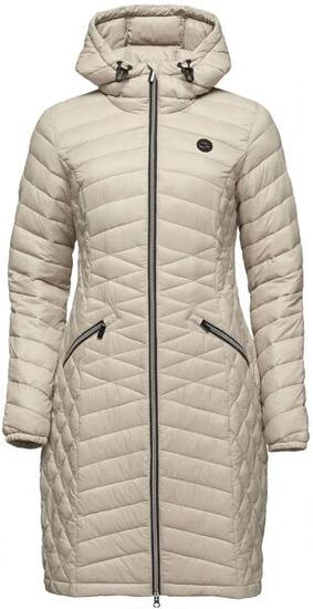 Damenmantel Loap Jemina lang wasserdicht - beige