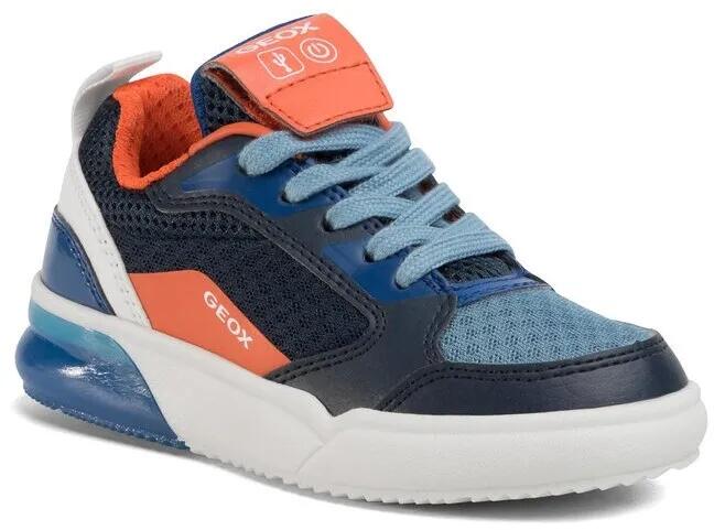 Chaussures Pour Enfants Geox Jr Grayjay Sneaker Bleu Foncé 1/1