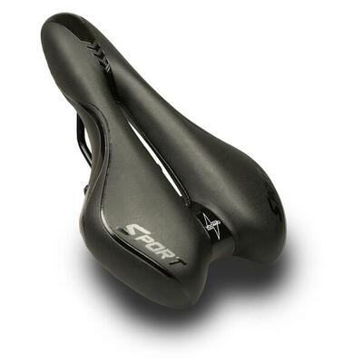 Voltano sport fietszadel – zwart - gel - trekking zadel