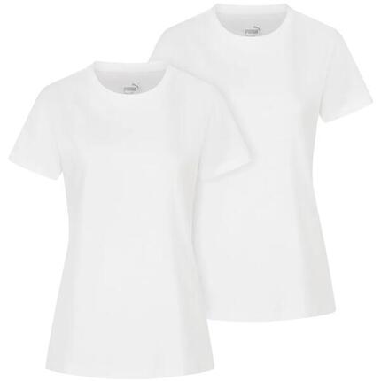 Camisetas Puma Base Blanco Pack de 2 Camisetas Mujer