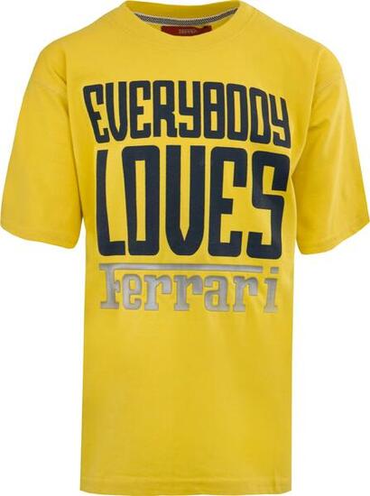 Camiseta Niño Ferrari Jr Everybody Loves Amarillo Amarillo