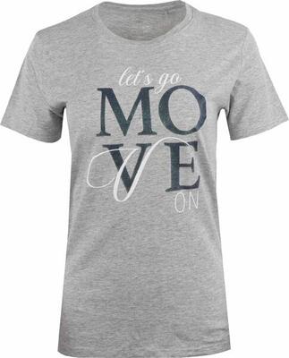 Dames-t-shirt athl. dpt talia melange grijs