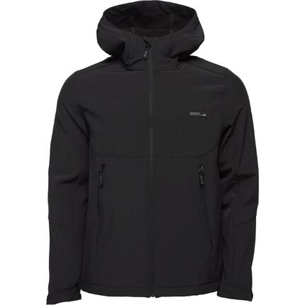 LOAP Lucas Męska Kurtka Softshell, Czarny, S