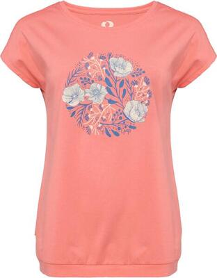 Dames t‑shirt loap barga roze - 100% katoen, losse pasvorm
