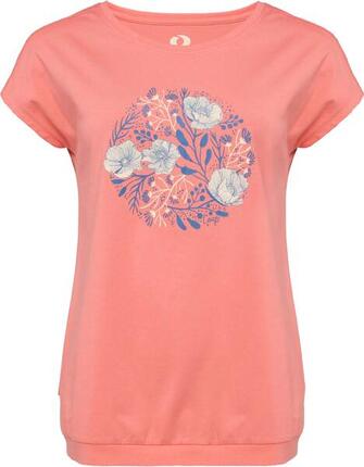 Damen T‑Shirt Loap Barga 100% Baumwolle, lockere Passform, Blumenprint