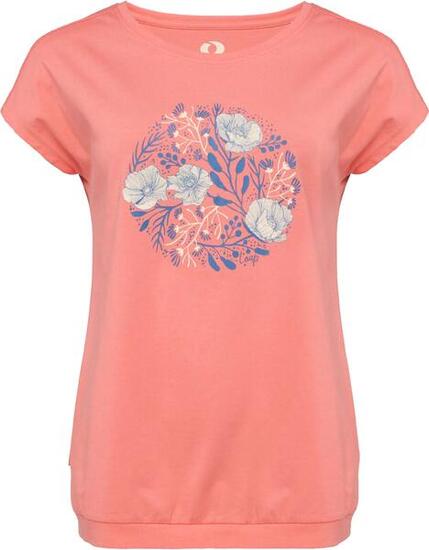 Damen T‑Shirt Loap Barga 100% Baumwolle, lockere Passform, Blumenprint