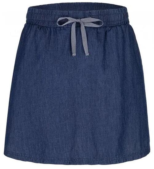 Jupe femme Loap Nea en coton, effet denim, taille élastique