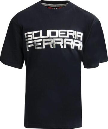 Camiseta Niño Ferrrari Jr Sf Plata Camiseta Azul