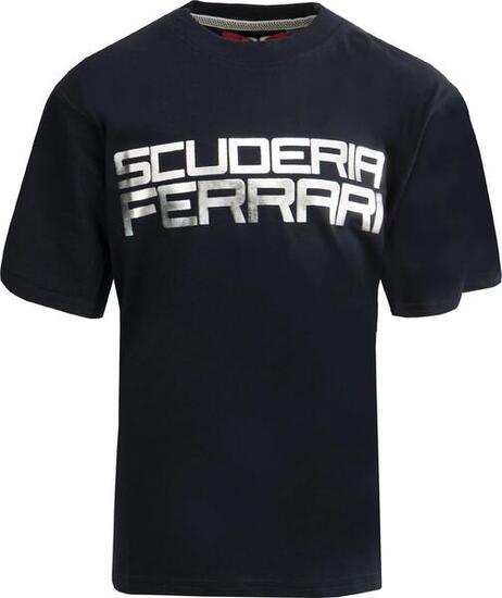 Camiseta Niño Ferrrari Jr Sf Plata Camiseta Azul