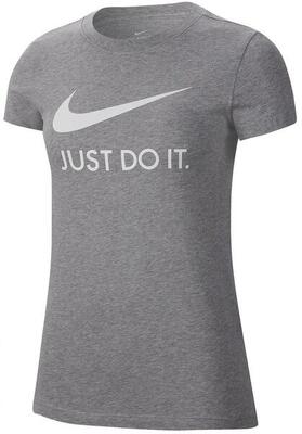 Dames nike jdi slim t-shirt grijs