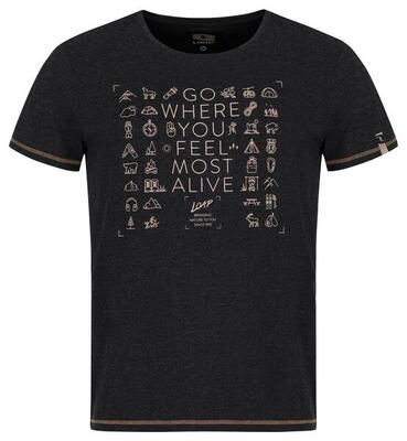 T-shirt da uomo Loap Alexus Nera