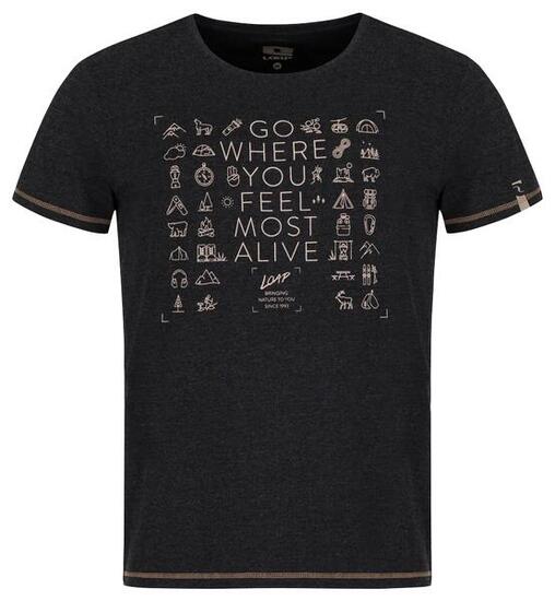 T-shirt da uomo Loap Alexus Nera