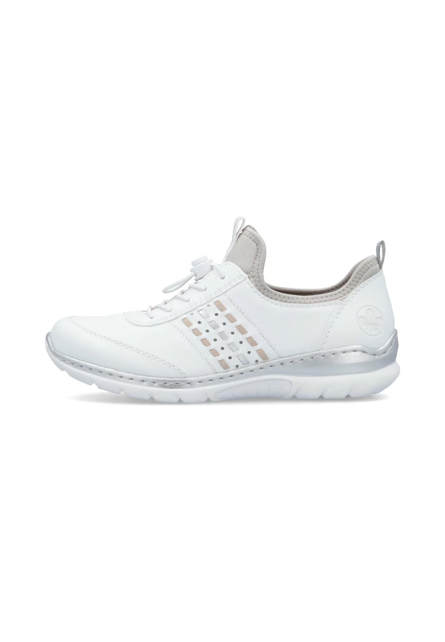Rieker Damen Slipper  MemoSoft Komfort  L3259-80  White 4/5