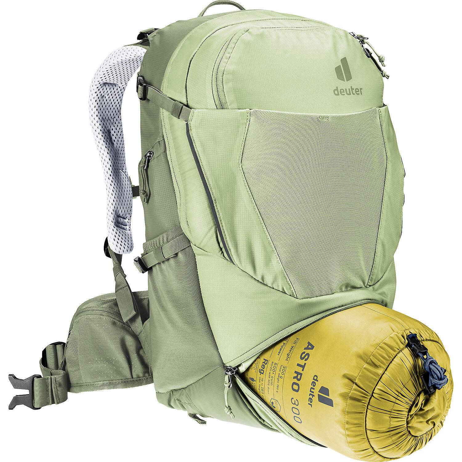 Mochila Deuter Trans Alpine 22 SL mujer 22 L ventilada corte SL mineral grove 3/7