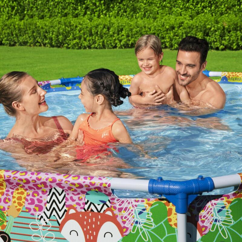 Bestway Piscine hors sol - Ronde - Steel Pro - Motif panda - 274 x 66 cm 6/6