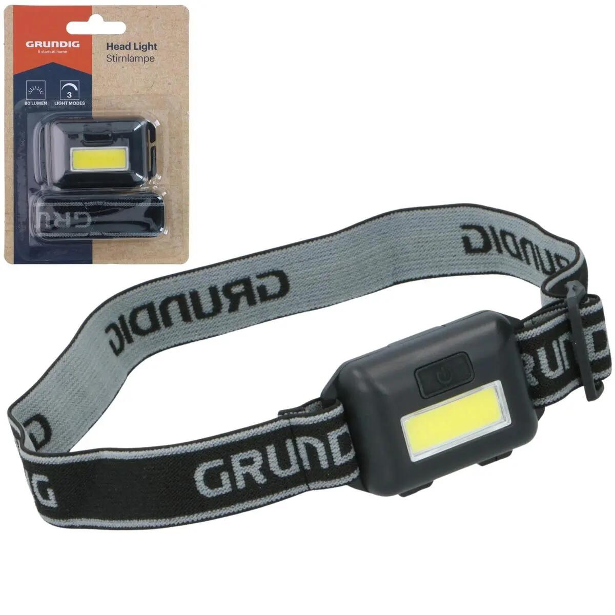 Latarka czołowa turystyczna LED Grundig 2/4