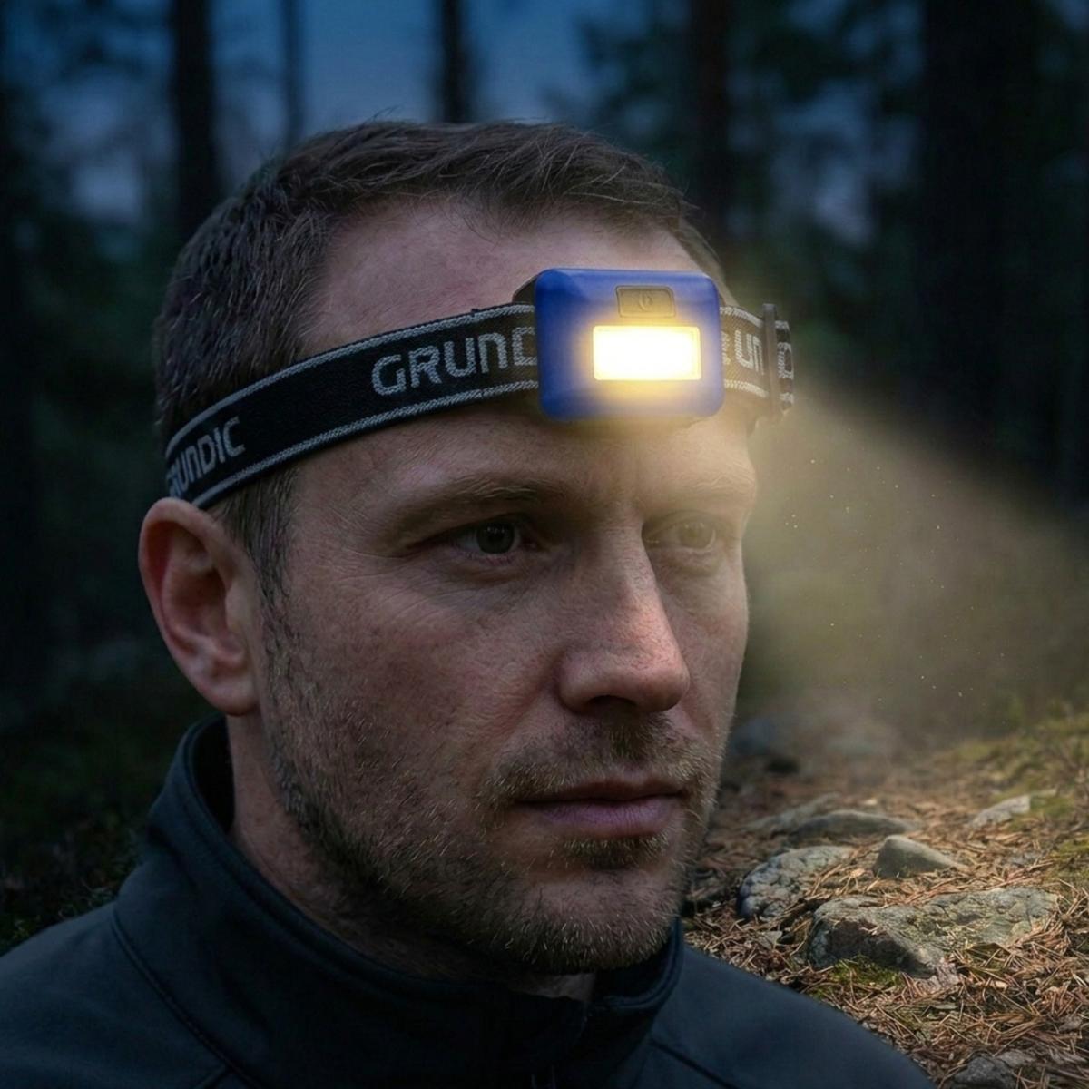 Latarka czołowa turystyczna LED Grundig 4/4