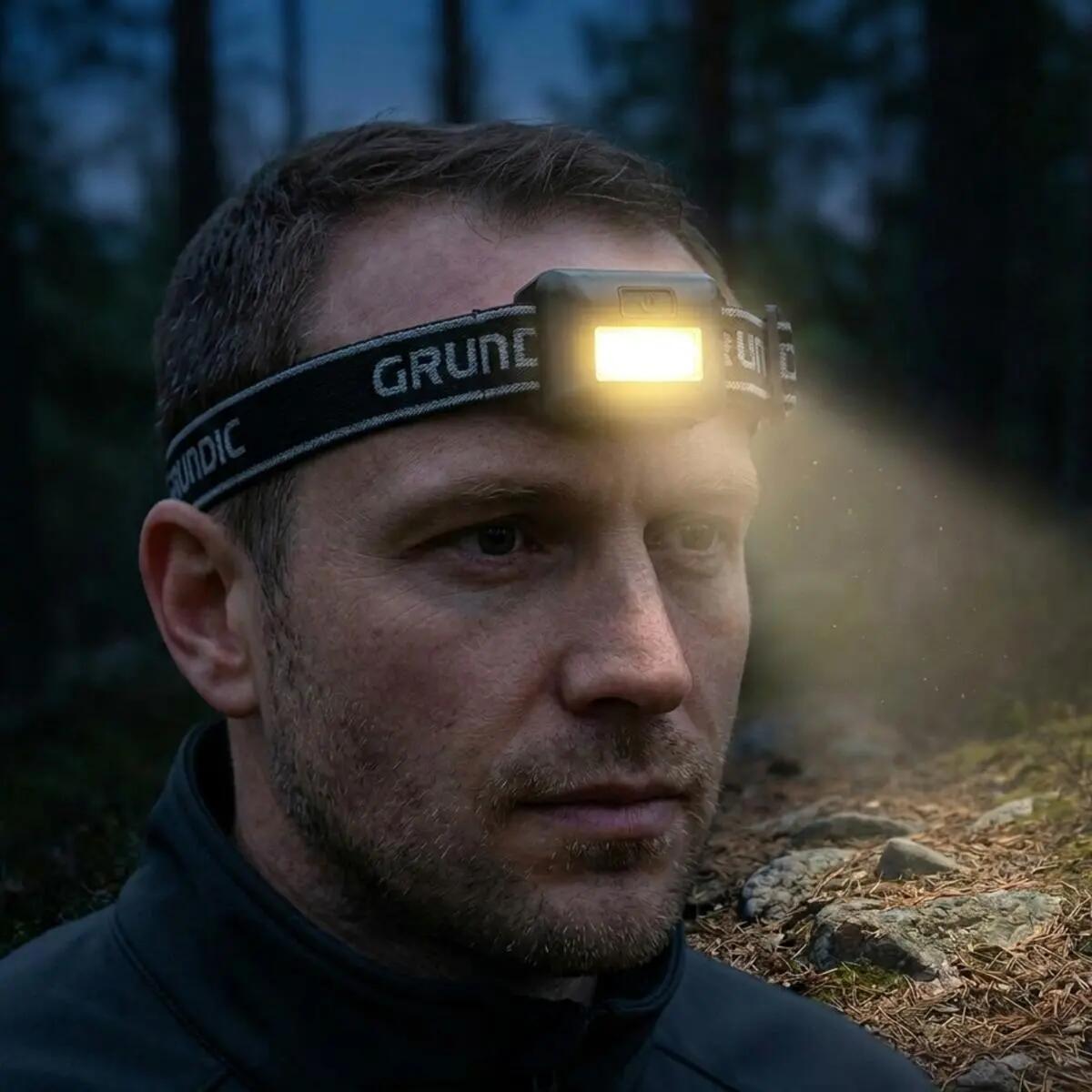 Latarka czołowa turystyczna LED Grundig 4/4