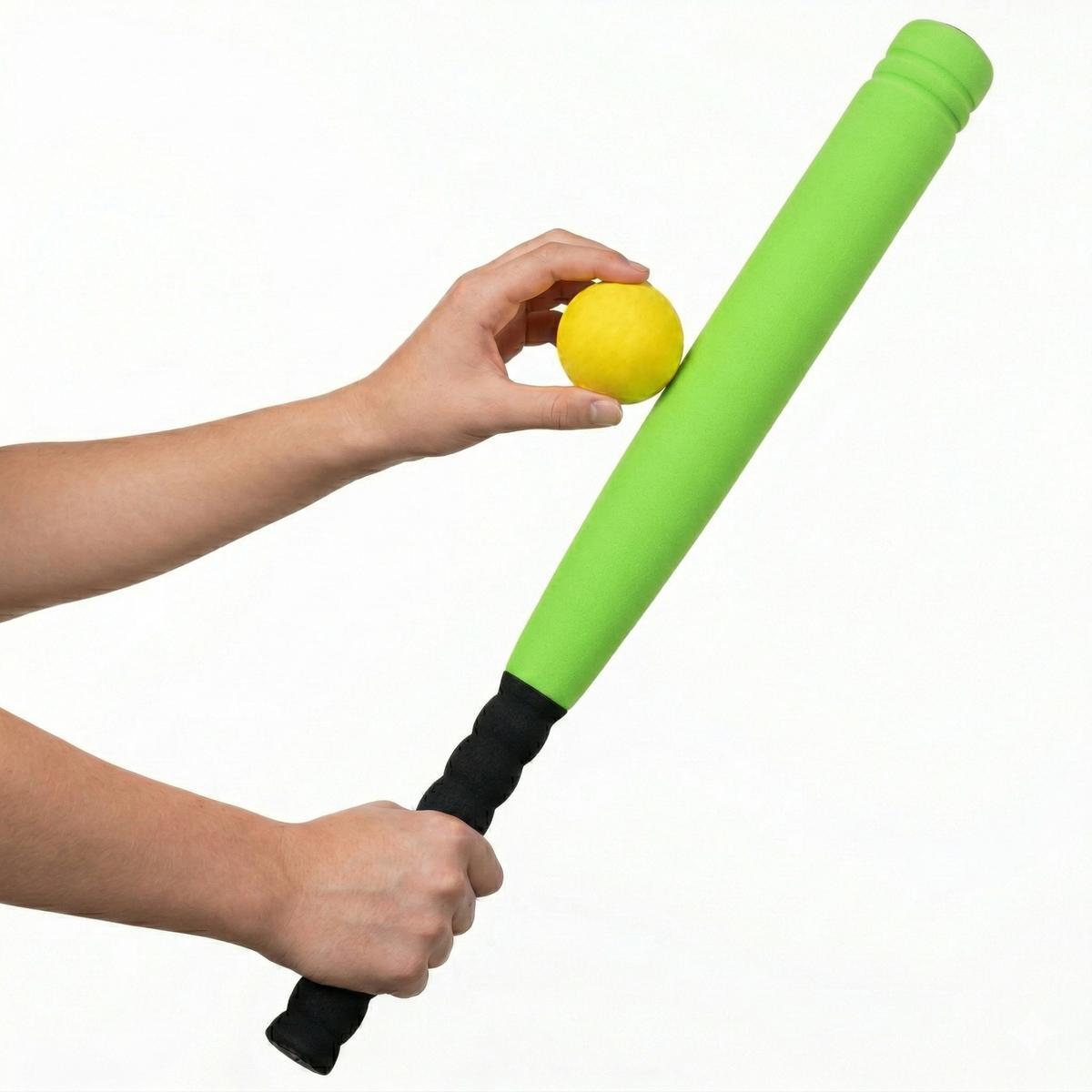 Kij do baseballa Eddy Toys dla dzieci 54CM z piłką 2/6
