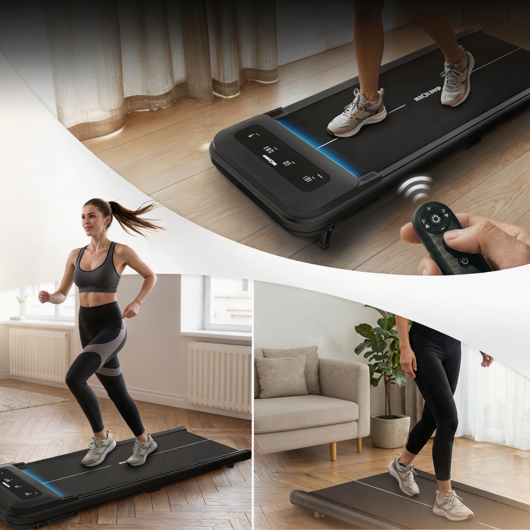 Tapis de marche inclinable, 150 kg, silencieux 45 dB, appli et télécommande 7/7