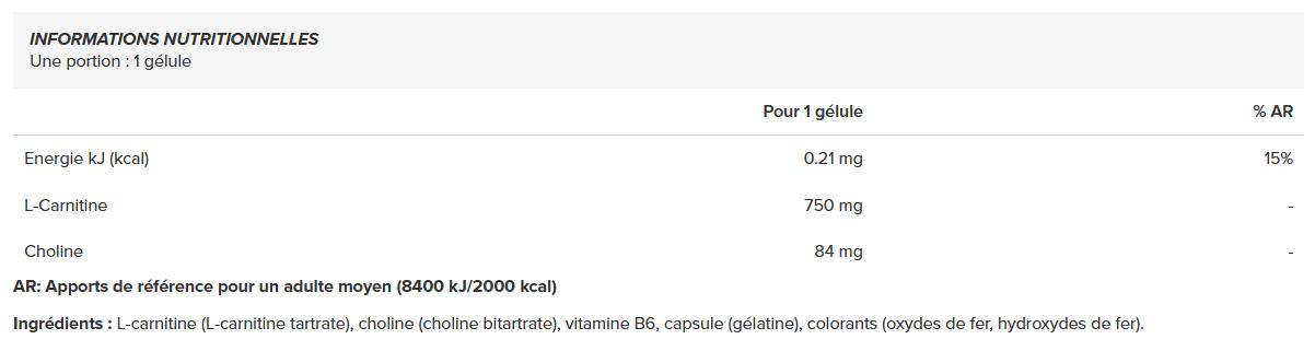 L-karnityna 750 mg (100 kapsułek) 2/2