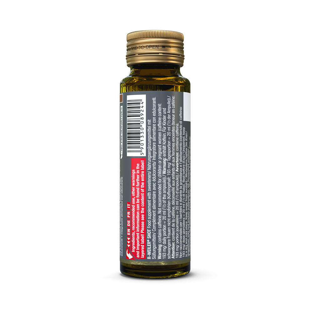 Shots Energéticos - Lata R-weiler Shot (9x60ml) - Cola 6/7