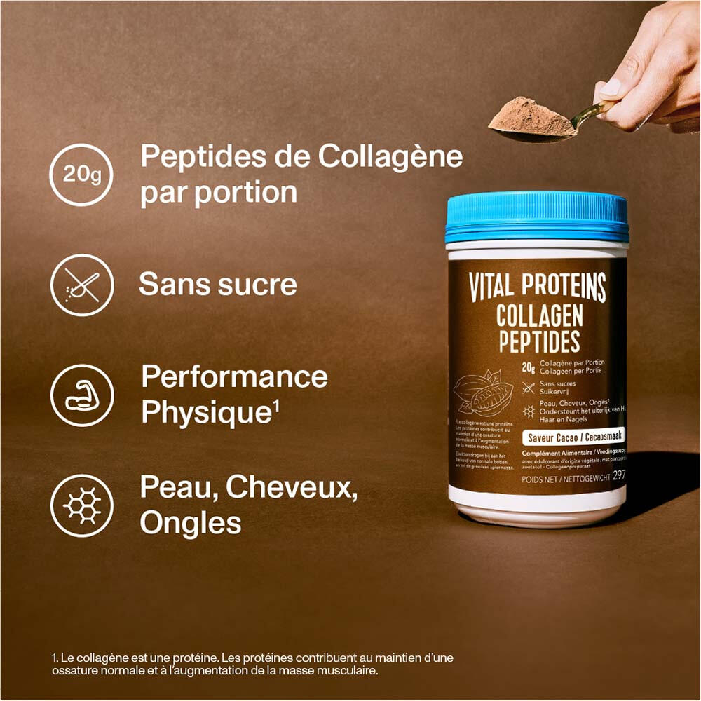 Collagen Peptides (297g) - Poudre Soluble | Chocolat 4/6