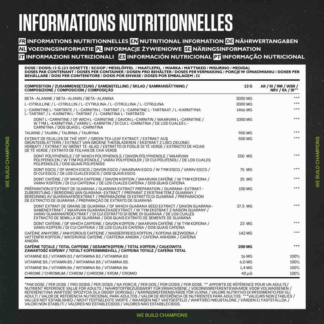 Preworkout | No Pump Ripped (420g) | Strawberry Lime 6/6