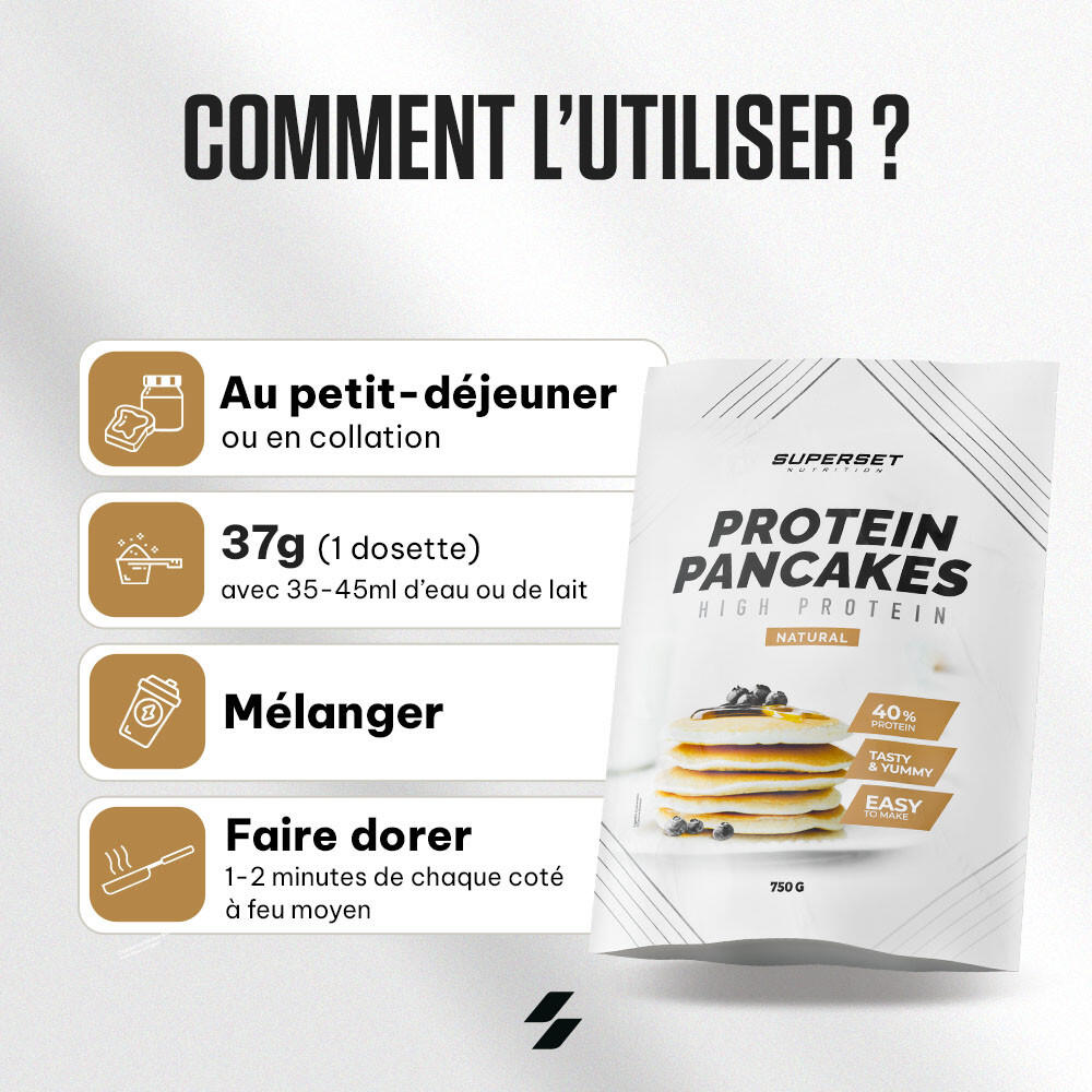 Pancakes protéinés | PANCAKES PROTEINES (750G) | Stracciatella 3/7