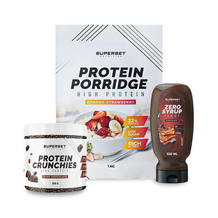 BREAKFAST PACK - PORRIDGE - PROTEIN CRUNCHIES czekolada - ZERO SYRUPU Czekolada