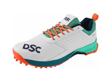 Cricket-Schuhe für Herren und Jungen – Jaffa 22 Weiß/Orange