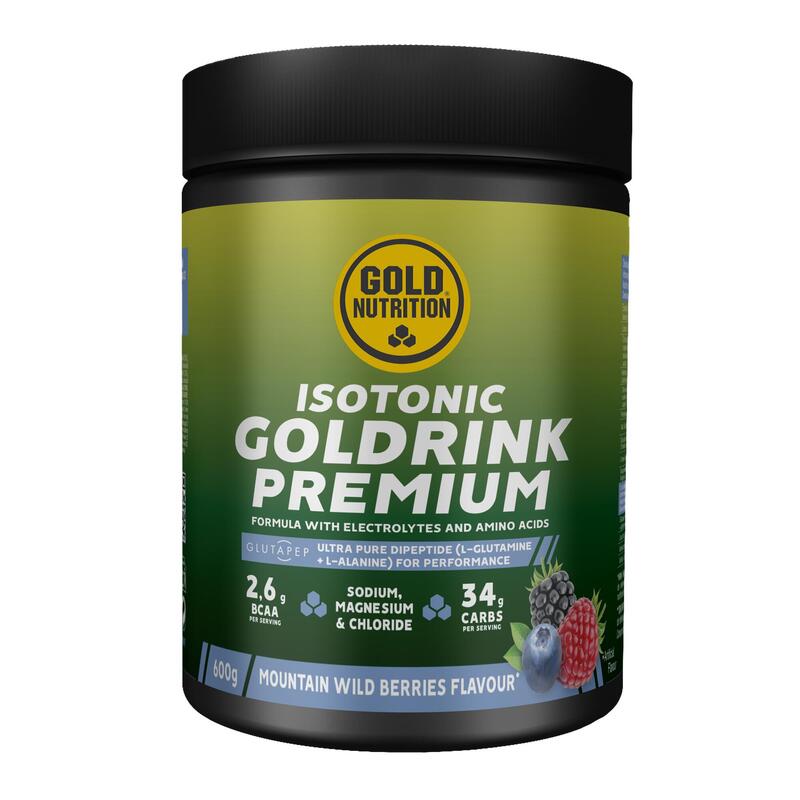 Izotonic cu aminoacizi Goldrink Premium fructe de padure GoldNutrition 600 g