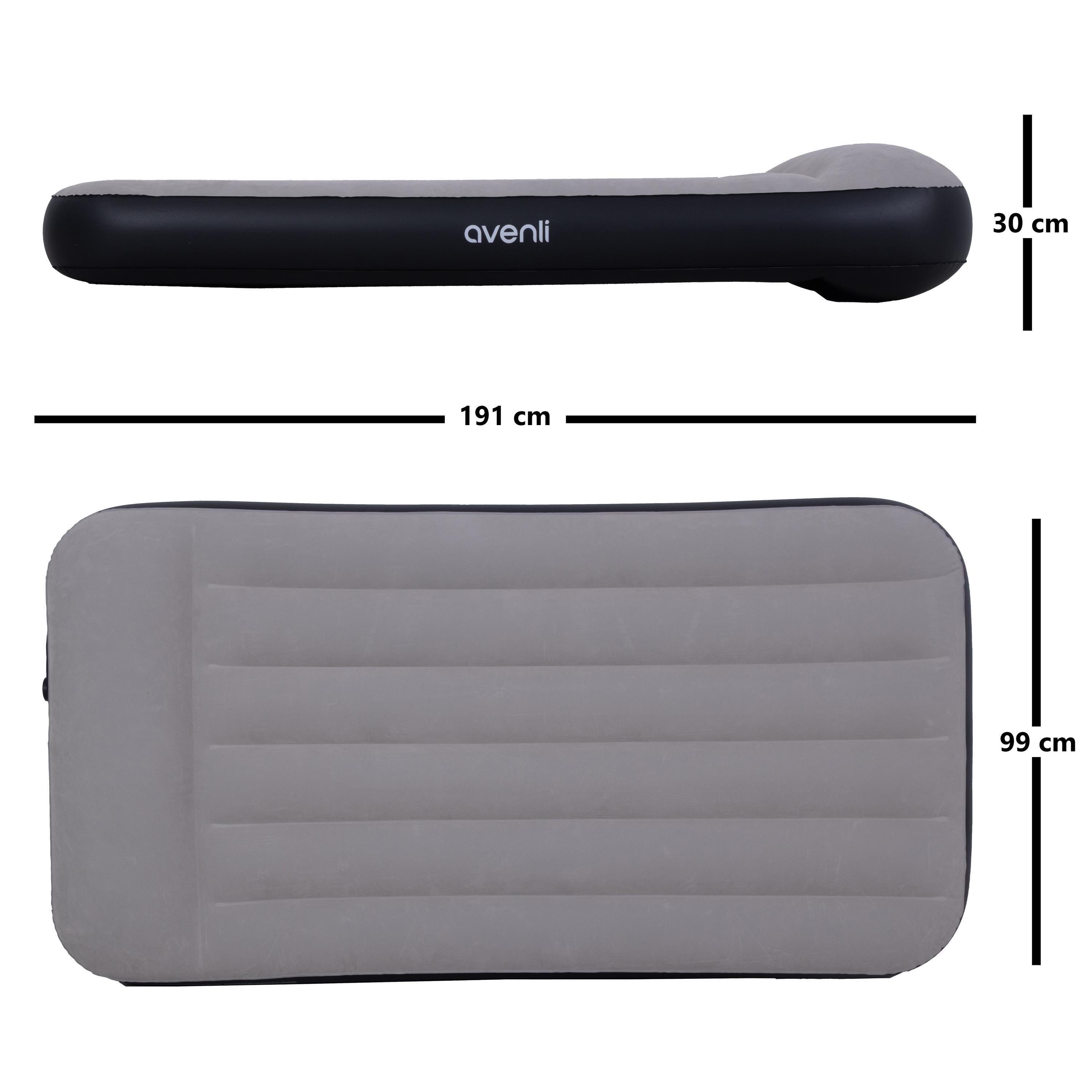 Luftmatratze selbstaufblasend 1 Person 191x99x30cm Luftbett mit Elektropumpe 4/6