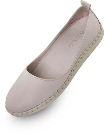 Ballerines Femme En Cuir Nell Aurora Gris Gris