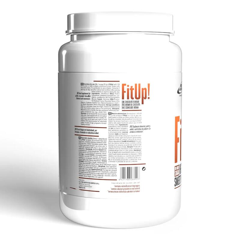 Concentrat proteic din zer, FitUp!, Ciocolată, 900g