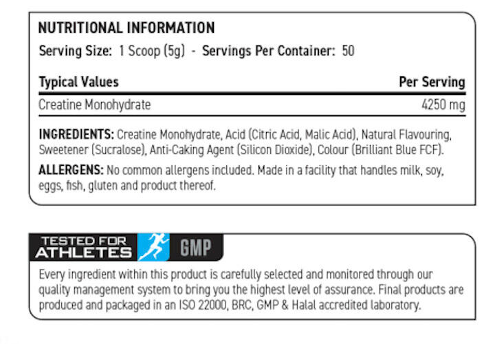 Créatine monohydrate - Creatine Monohydrate Micronized - Framboise Bleue Glacée 3/3