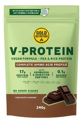 PROTEÍNA VEGETARIANA V-PROTEIN CHOCOLATE - 240 G