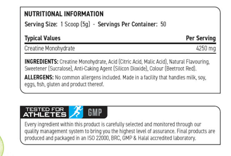 Créatine monohydrate - Creatine Monohydrate Micronized - Cerise et Pomme 3/3