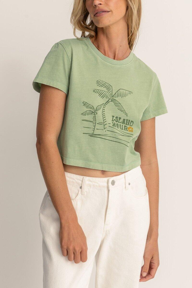 Camiseta Island Hour Vintage Mujer 3/4